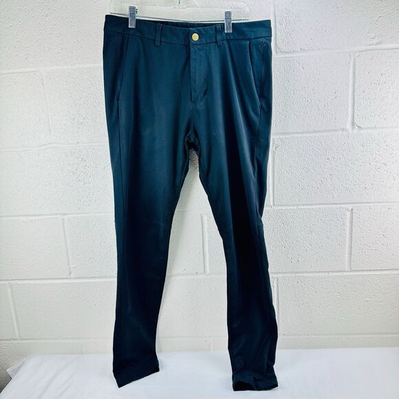 Lululemon Commission Pant Classic Fit Warpstreme Navy Men’s Sz 32 - Picture 1 of 14